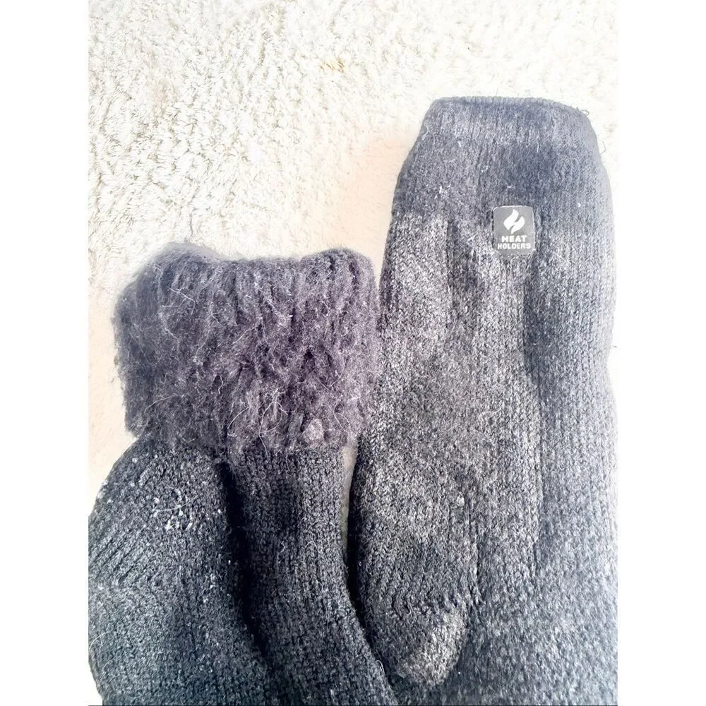 Black heat holder socks - great for winter activities women’s